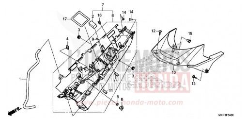 GARDE-BOUE ARRIERE CBR1000SPN de 2022
